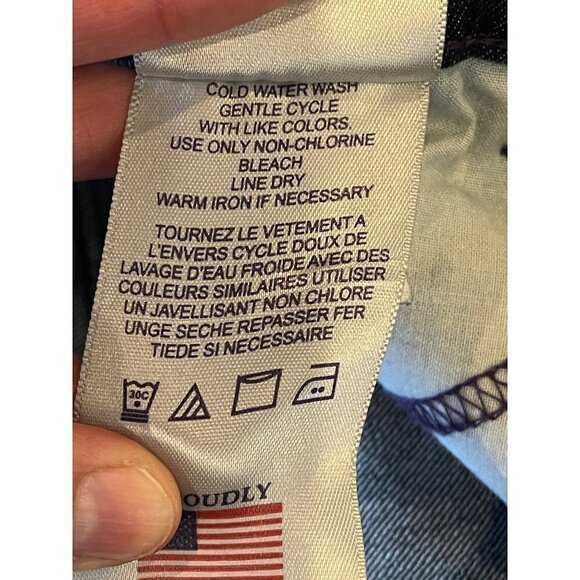 NYDJ Straight Leg Mid Rise Dark Wash Jeans With‎ Jeweled Back Pockets Size 8 - Picture 9 of 12